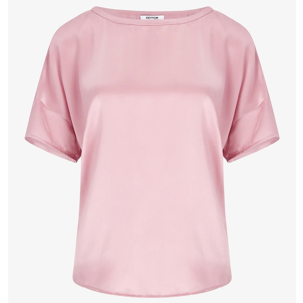 LAST ONE!! NWT $148 100% Silk 2-Piece Pajamas Short Pants/Short Sleeves Pink S - Picture 3 of 11